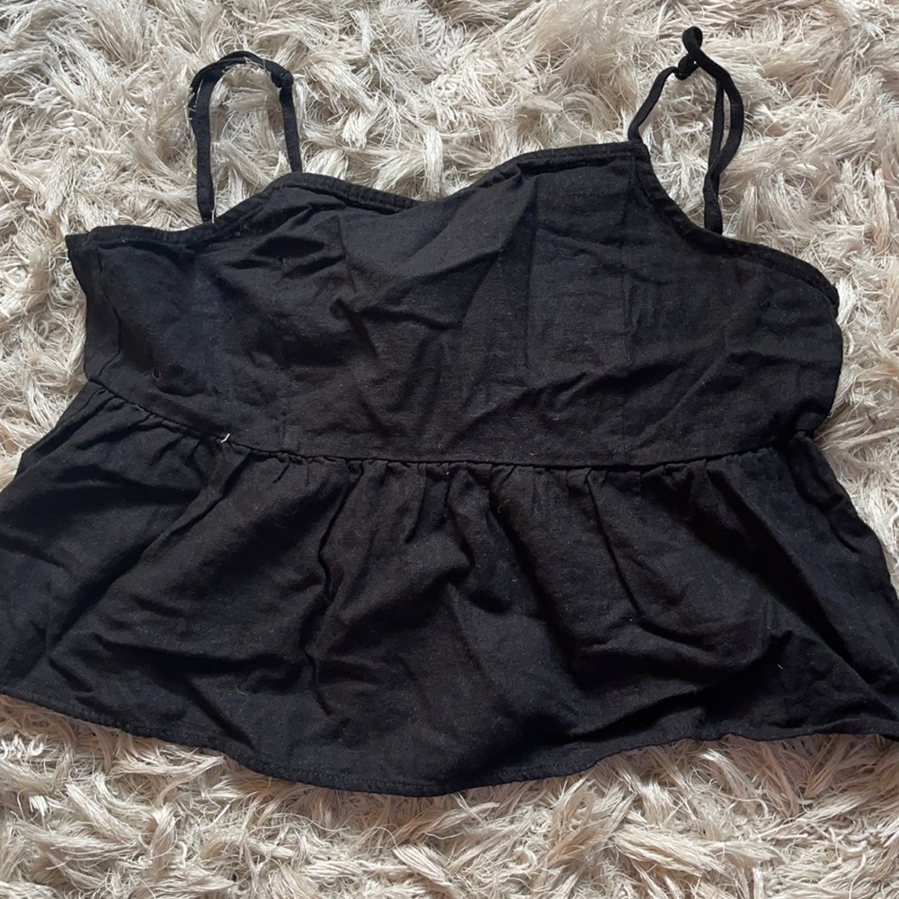 black L.A. Hearts tie in back blouse